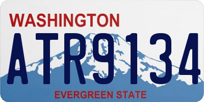 WA license plate ATR9134