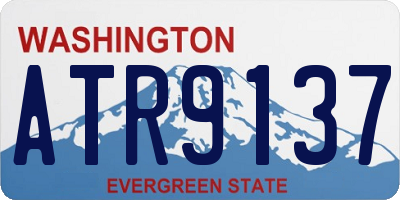 WA license plate ATR9137