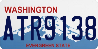 WA license plate ATR9138