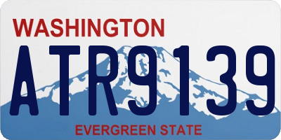 WA license plate ATR9139