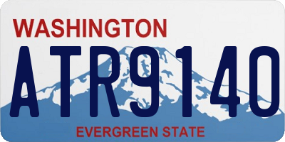 WA license plate ATR9140