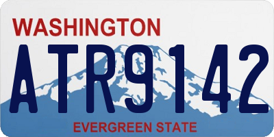 WA license plate ATR9142