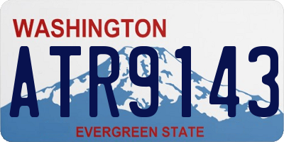 WA license plate ATR9143