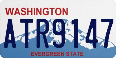 WA license plate ATR9147