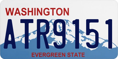 WA license plate ATR9151