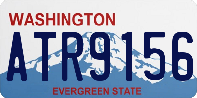 WA license plate ATR9156