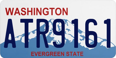 WA license plate ATR9161