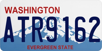 WA license plate ATR9162