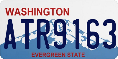 WA license plate ATR9163