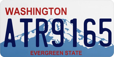 WA license plate ATR9165