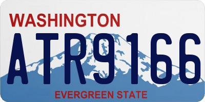 WA license plate ATR9166