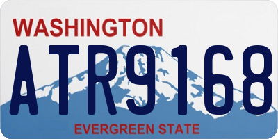 WA license plate ATR9168
