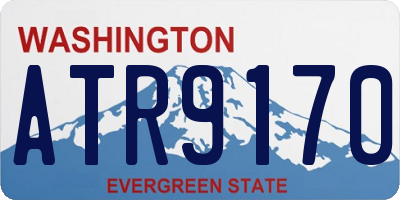 WA license plate ATR9170