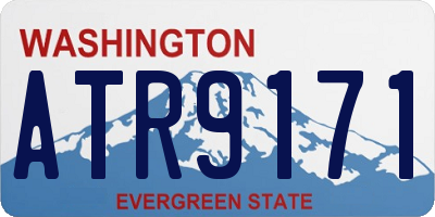 WA license plate ATR9171