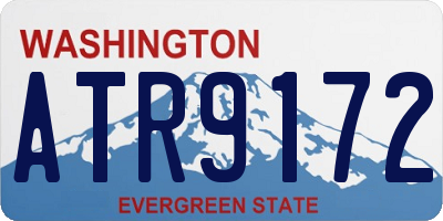 WA license plate ATR9172