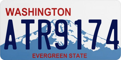 WA license plate ATR9174