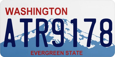 WA license plate ATR9178