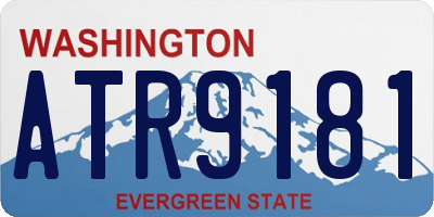 WA license plate ATR9181