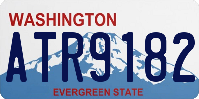 WA license plate ATR9182