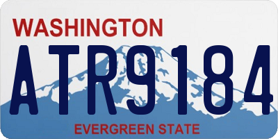 WA license plate ATR9184