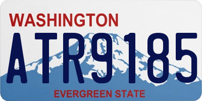 WA license plate ATR9185