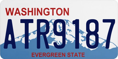 WA license plate ATR9187