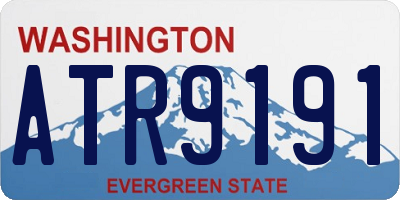 WA license plate ATR9191