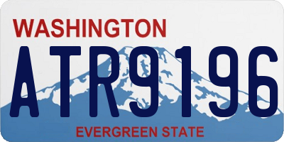 WA license plate ATR9196