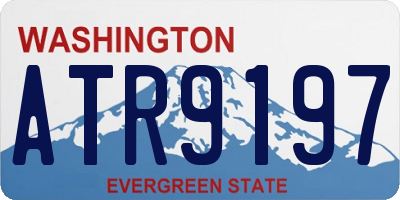 WA license plate ATR9197
