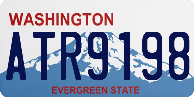 WA license plate ATR9198