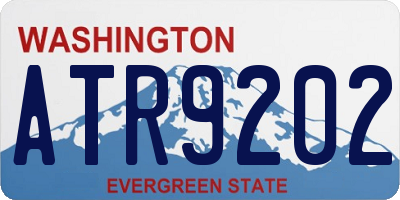 WA license plate ATR9202