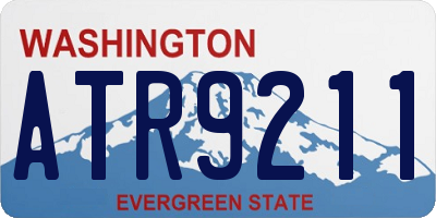 WA license plate ATR9211