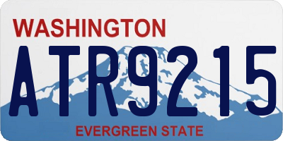 WA license plate ATR9215