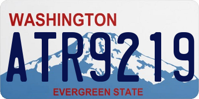 WA license plate ATR9219