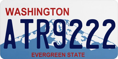 WA license plate ATR9222