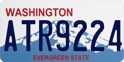 WA license plate ATR9224