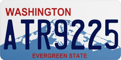 WA license plate ATR9225