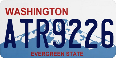 WA license plate ATR9226
