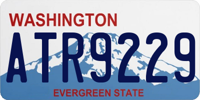 WA license plate ATR9229