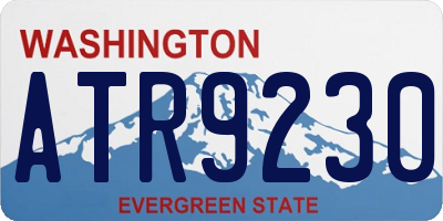 WA license plate ATR9230