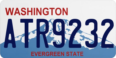 WA license plate ATR9232