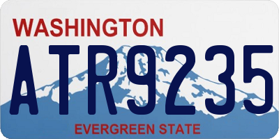 WA license plate ATR9235