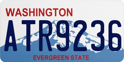WA license plate ATR9236
