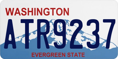 WA license plate ATR9237