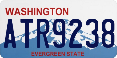 WA license plate ATR9238