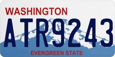 WA license plate ATR9243