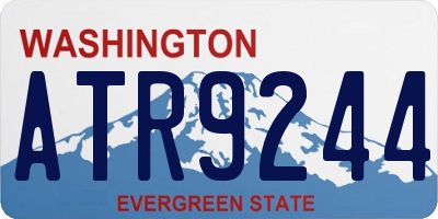 WA license plate ATR9244