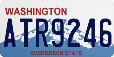 WA license plate ATR9246