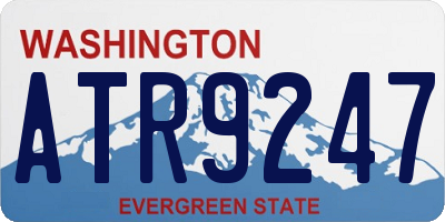 WA license plate ATR9247