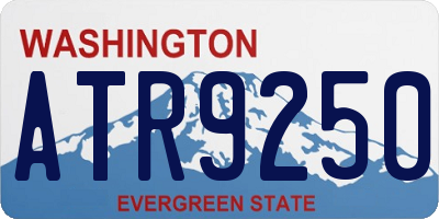 WA license plate ATR9250